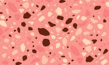 Noktalar, şekiller ve daireler ile renkli soyut desen