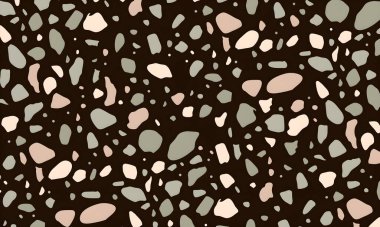 Noktalar, şekiller ve daireler ile renkli soyut desen