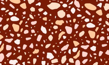 Noktalar, şekiller ve daireler ile renkli soyut desen