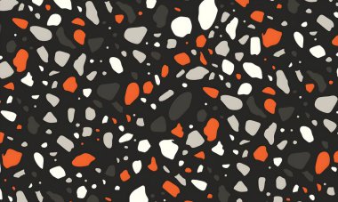 Noktalar, şekiller ve daireler ile renkli soyut desen