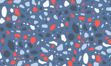 Noktalar, şekiller ve daireler ile renkli soyut desen