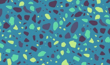 Noktalar, şekiller ve daireler ile renkli soyut desen