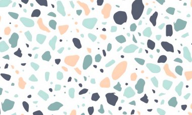 Noktalar, şekiller ve daireler ile renkli soyut desen