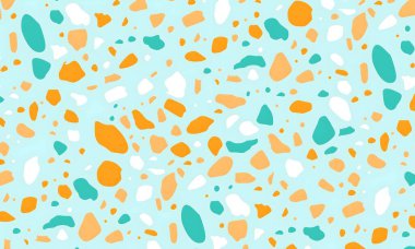 Noktalar, şekiller ve daireler ile renkli soyut desen