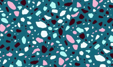 Noktalar, şekiller ve daireler ile renkli soyut desen