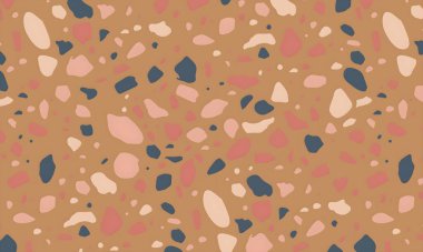 Noktalar, şekiller ve daireler ile renkli soyut desen