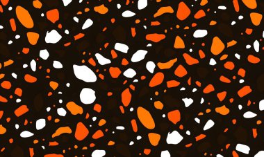 Noktalar, şekiller ve daireler ile renkli soyut desen