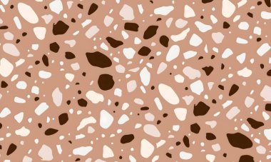 Noktalar, şekiller ve daireler ile renkli soyut desen