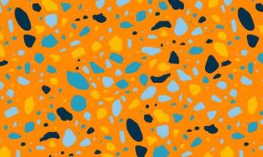 Noktalar, şekiller ve daireler ile renkli soyut desen