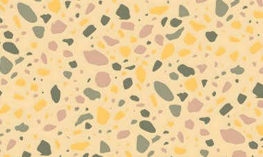 Noktalar, şekiller ve daireler ile renkli soyut desen