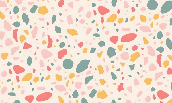 soyut renkli yarım ton deseni, resimleme