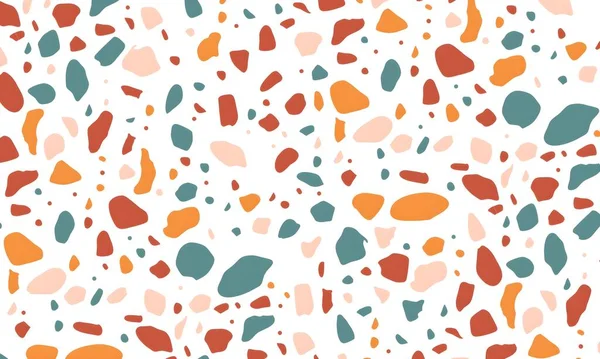 Rastgele renkli şekillere sahip soyut bir arkaplan. resimleme