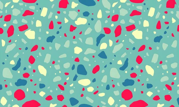 Rastgele renkli şekillere sahip soyut bir arkaplan. resimleme