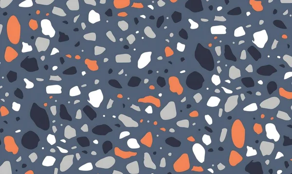 Noktalar, şekiller ve daireler ile renkli soyut desen