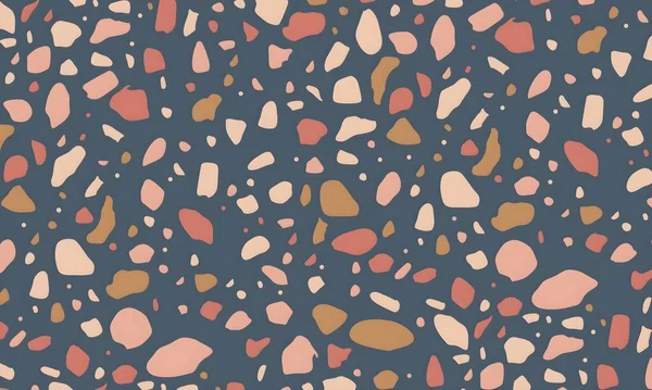 colorful abstract pattern with spots of dots, shapes and circles