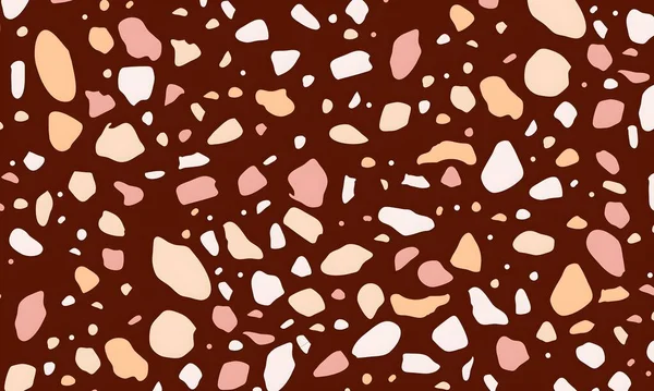 Noktalar, şekiller ve daireler ile renkli soyut desen