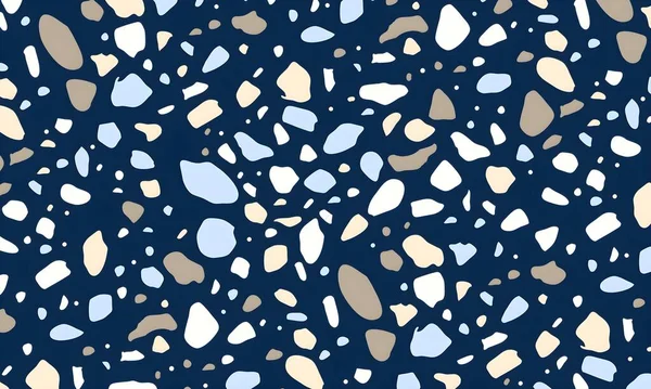 Noktalar, şekiller ve daireler ile renkli soyut desen