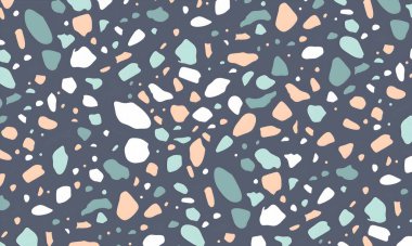 Noktalar, şekiller ve daireler ile renkli soyut desen