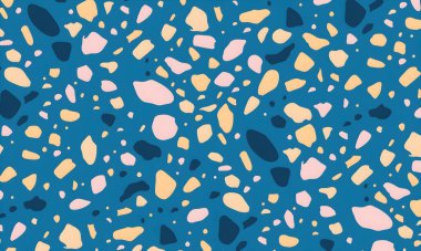 Noktalar, şekiller ve daireler ile renkli soyut desen