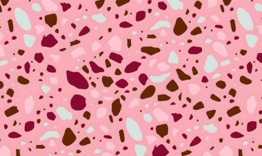 Noktalar, şekiller ve daireler ile renkli soyut desen