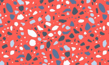 Noktalar, şekiller ve daireler ile renkli soyut desen