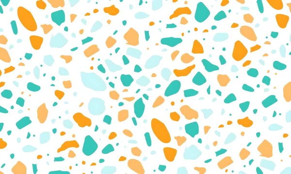 Noktalar, şekiller ve daireler ile renkli soyut desen