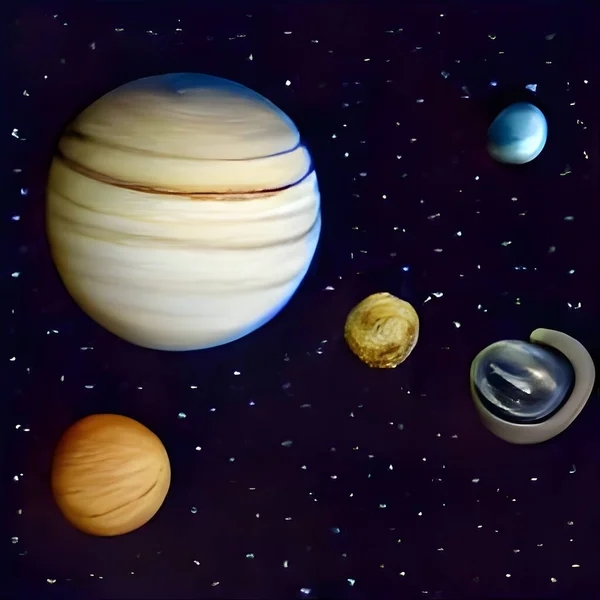 Planets Mars Jupiter Planet Solar System Universe Cosmos Galaxy Earth — Photo