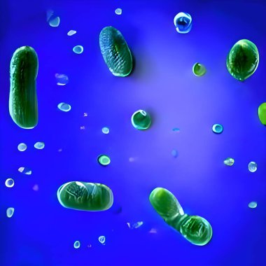 abstract background with virus cells