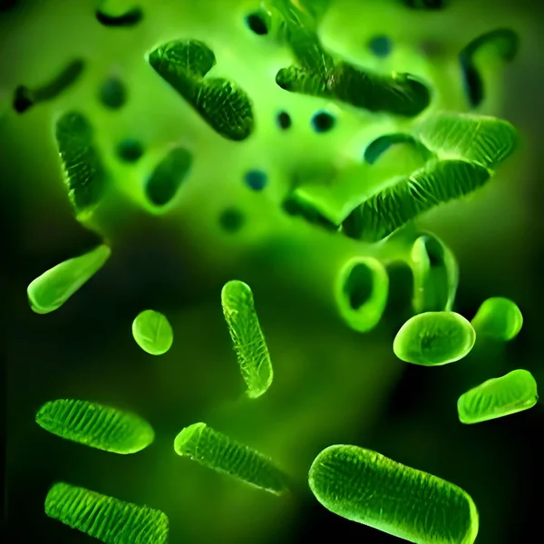 Ілюстрація Вірусних Клітин Кольоровому Фоні — стокове фото