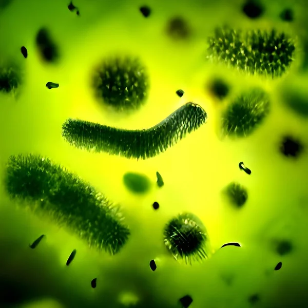 Virus Cells Bacteria Viruses — Foto Stock