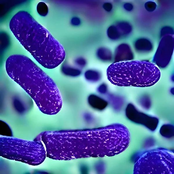 Bacteria Cells Blood Disease Illustration — Stockfoto