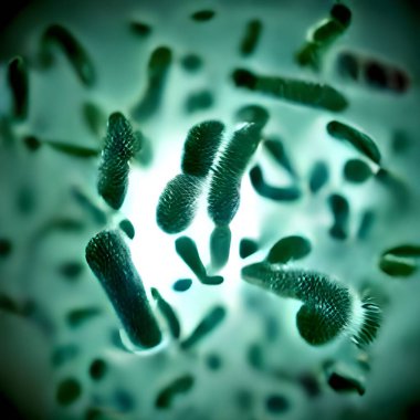 virus cells in the blood