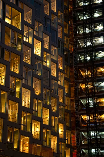Building windows at night