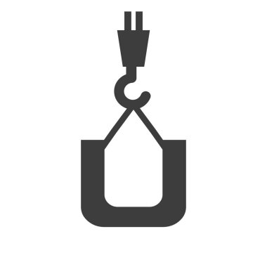 Harf U İnşaat Logo Şablonu. İnşaat Logosu Turna Kavramı Sembolü