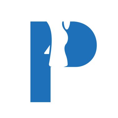 P Foot Tedavi Logosu ve Ayak Cerrahisi Logo Şablonu Ayak Bakımı Konsepti