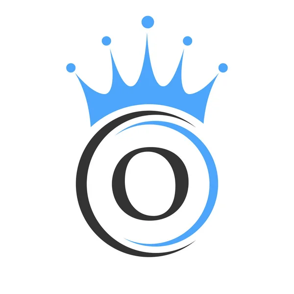 Letter Crown Logo Template Royal Crown Logotype Luxury Sign Beauty — стоковий вектор