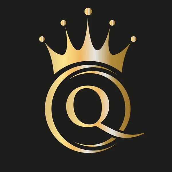 List Crown Logo Logo Korony Królewskiej Dla Spa Joga Piękno — Wektor stockowy