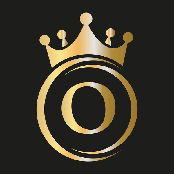 Лист Crown Logo Royal Crown Logo Spa Yoga Beauty Fashion — стоковий вектор