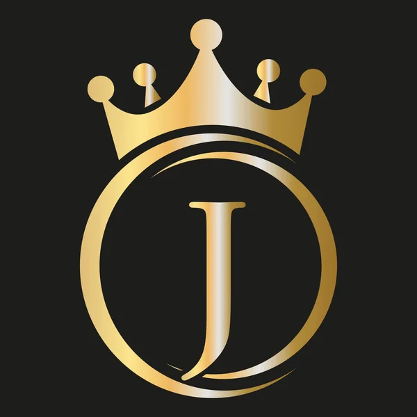 Letter Crown Logo Royal Crown Logo Spa Yoga Beauty Fashion — ストックベクタ