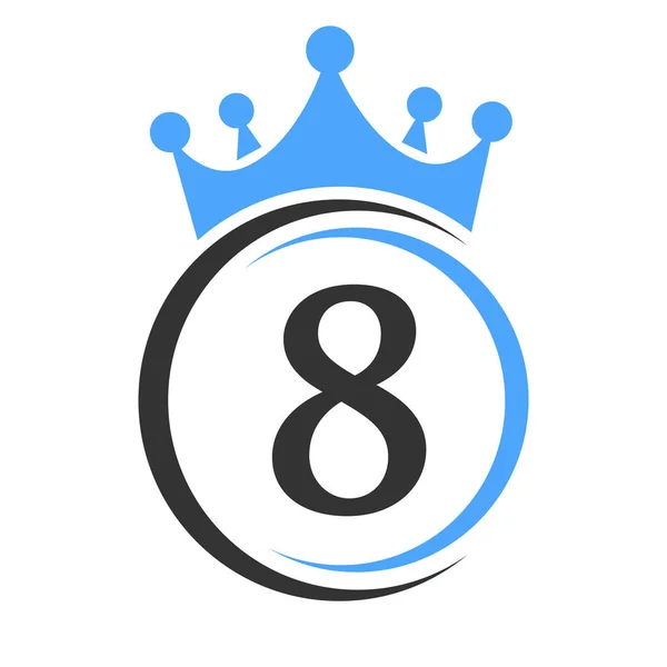 Letter Elegant Crown Logo Template Royal Crown Logotype Luxury Sign — Stockvector