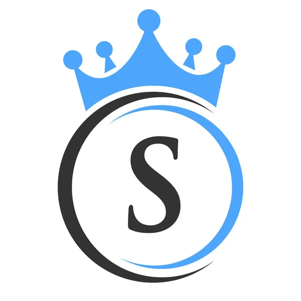 Шаблон Логотипа Elegant Crown Королевский Коронный Логотип Знак Красоты Моды — стоковый вектор
