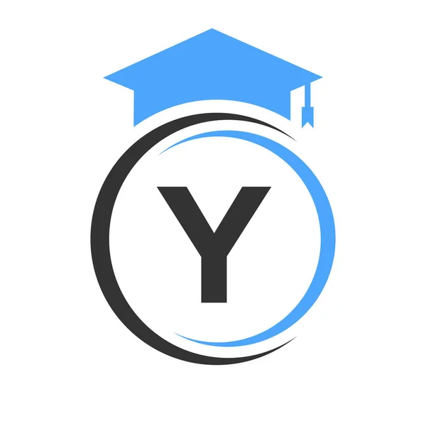 Carta Modelo Logotipo Educação Conceito Logotipo Educação Com Alfabeto Elemento — Vetor de Stock