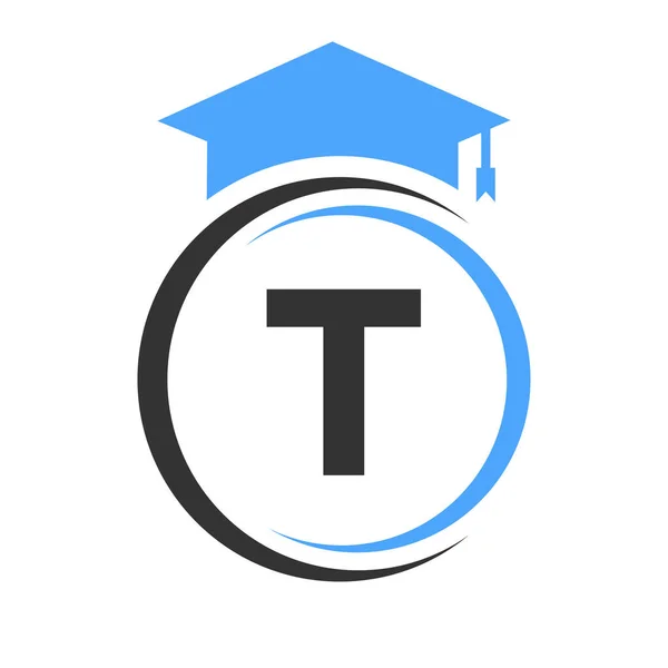 Carta Educação Logo Template Conceito Logotipo Educação Com Alfabeto Elemento —  Vetores de Stock