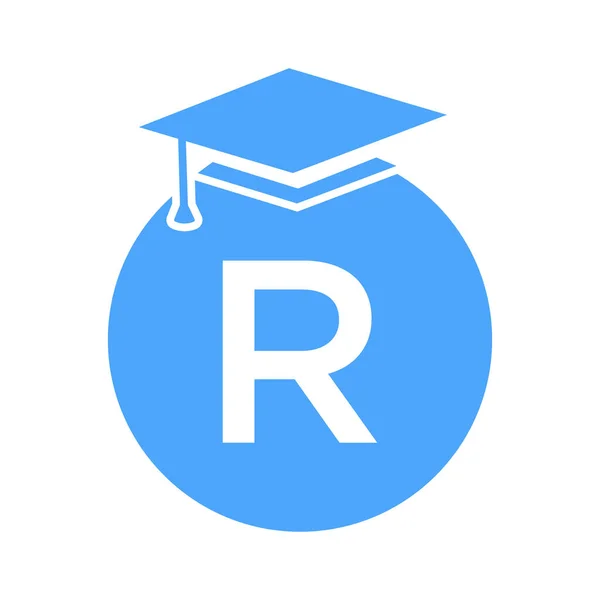 Letter Education Logo Template Education Logotype Concept Educational Graduation Hat — Stock vektor