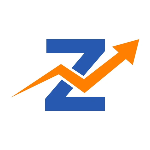 Letter Financial Logo Finance Financial Investment Development Logo Template Concept — Vetor de Stock