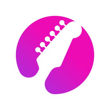 Müzik Logosu Tasarım Vektörü Şablonu. DJ Müzik Logotype Elementi. Podcast İmzası