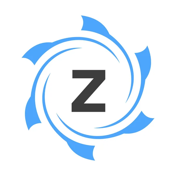 Buchstabe Geschäfts Und Firmenlogo Zeichen Technologie Logo Konzept Mit Circle — Stockvektor