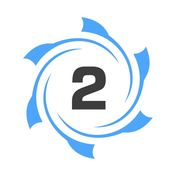 Brief Zakelijk Corporate Logo Sign Technologie Logo Concept Met Cirkel — Stockvector