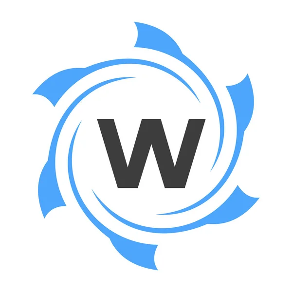 Letter Business Corporate Logo Sign Technology Logo Concept Circle Vector — Διανυσματικό Αρχείο