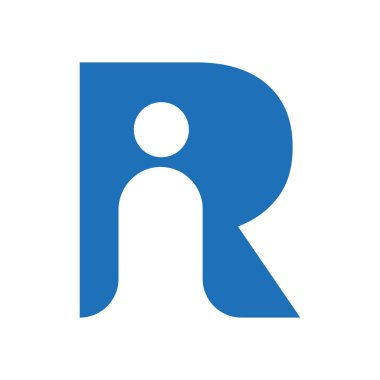 Letter R People Logo Design Vector Template Concept for Insurance, Secure, Health, Safety and Protection